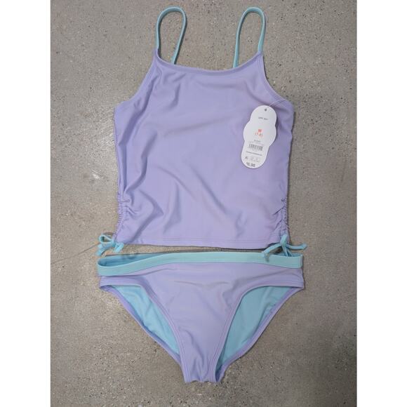 wonder nation Other - Wonder Nation 2 Piece Tankini Side Tie Swimsuit Lavender Sky Girls Size 7/8